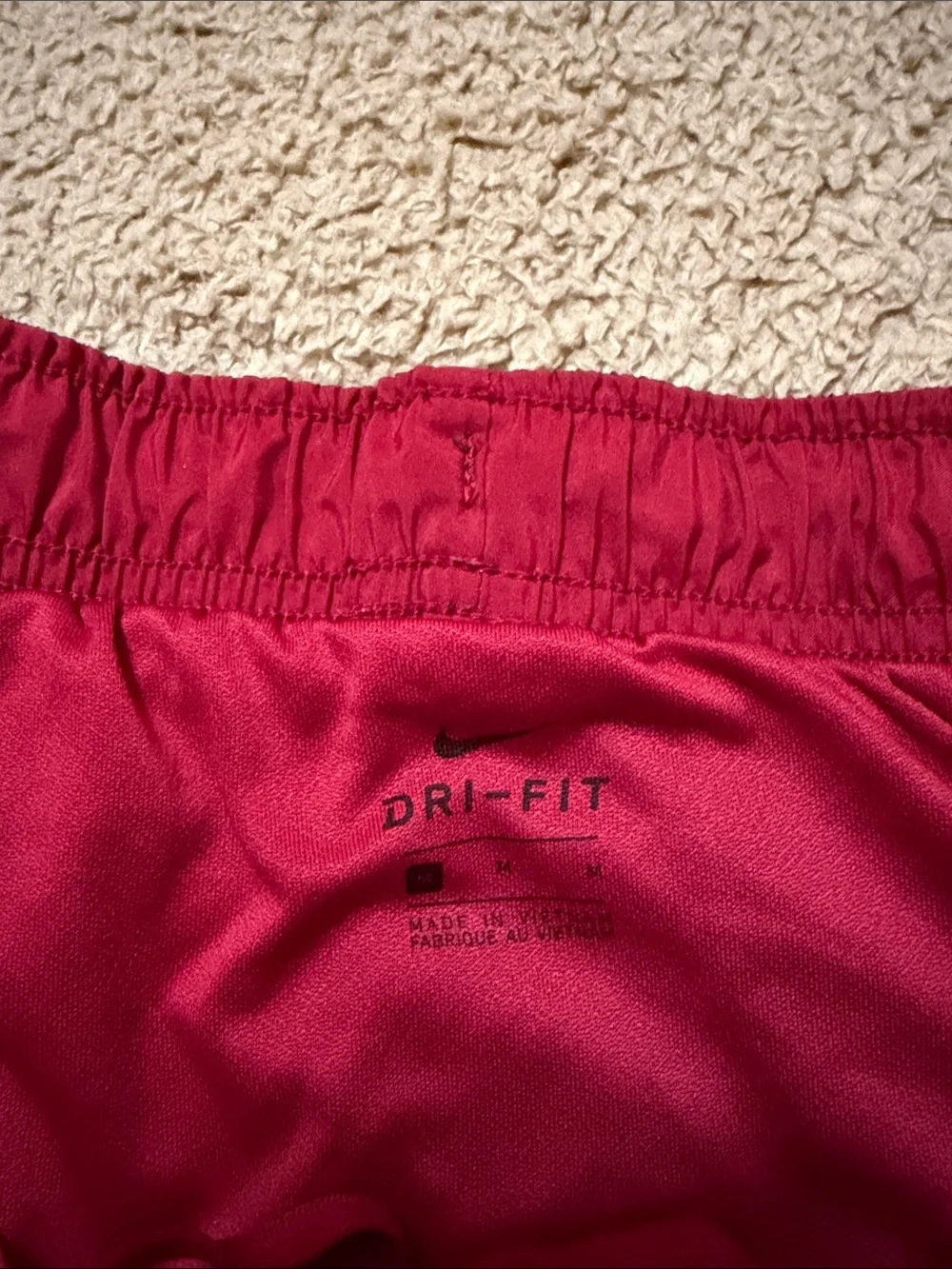 Nike Women’s Maroon and Red Athletic Running Shorts